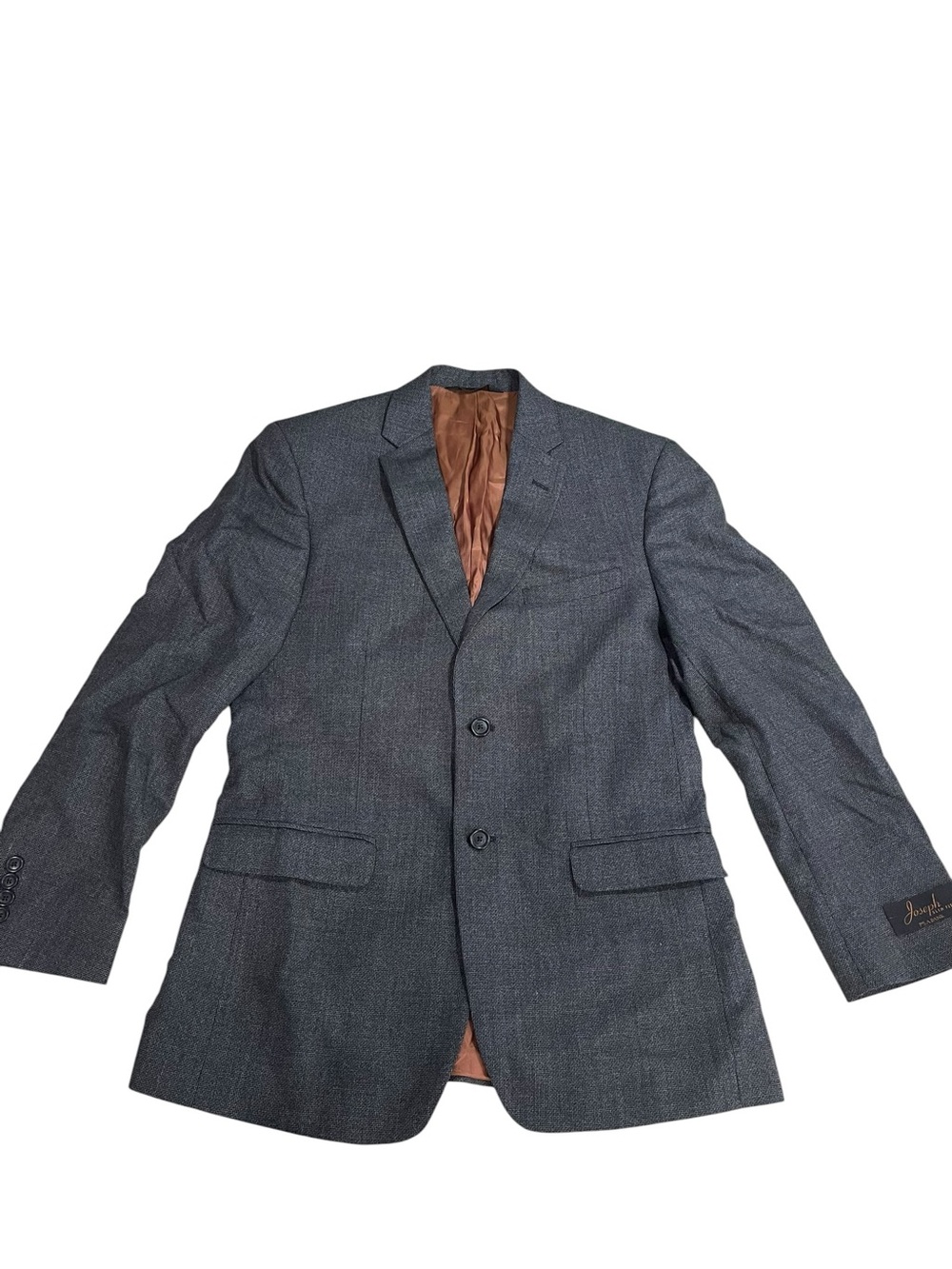 Jos. A. Bank Men's Joseph Slim Fit Wool blend Blazer Jacket 40 R black tweed